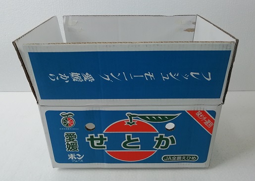 愛媛県産みかん5kg箱の中古ダンボール